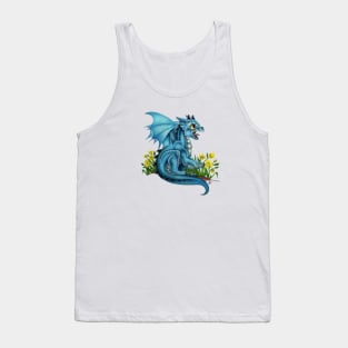 Adorable Blue Baby Dragon Tank Top